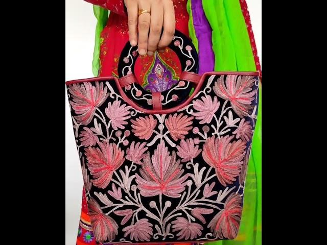 Kashmiri handicraft bags @ https://www.facebook.com/SHALLA-LEATHERS-181005332277242/