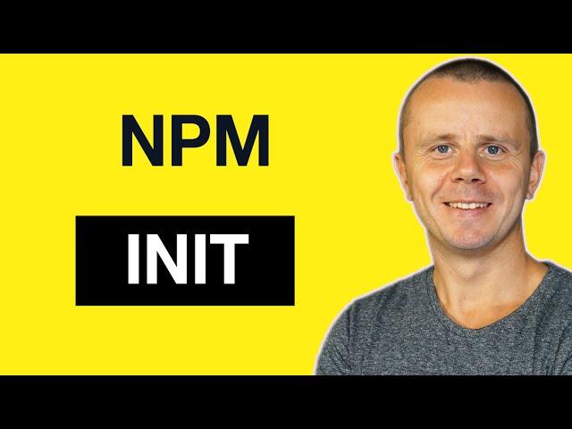 03 NPM package.json and "npm init" - how to properly initialize new project