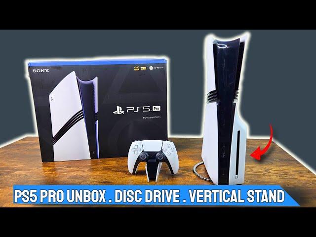 PS5 Pro Unboxing, Disc Drive, M.2 SSD, & Vertical Stand Install!