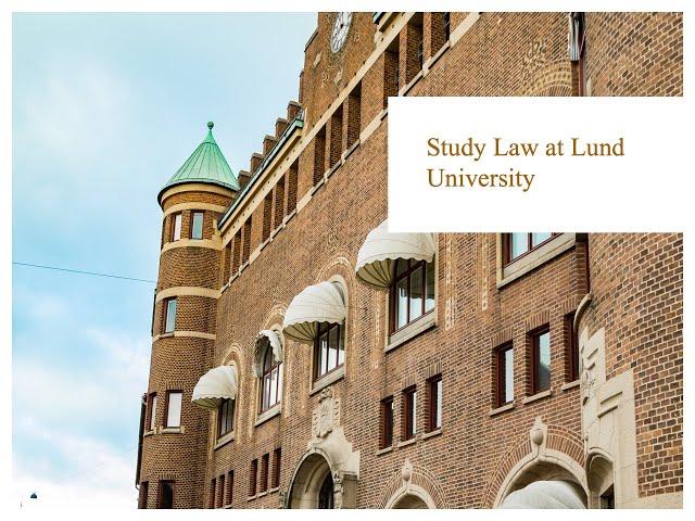 Study Law at Lund University