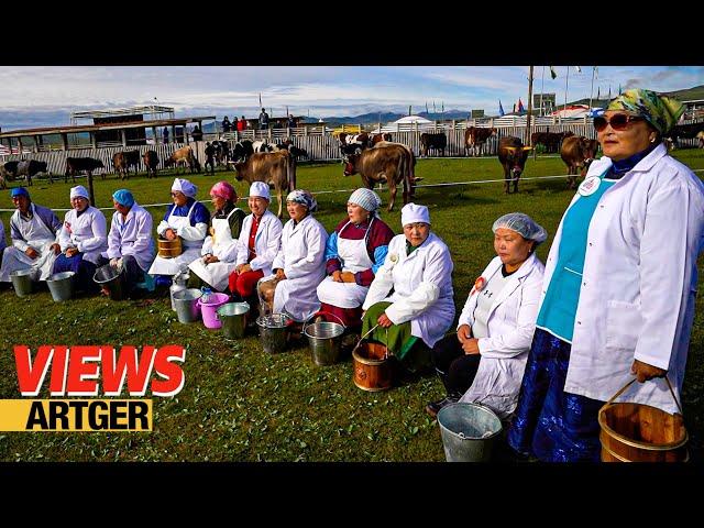 Mongolian Milk Festival - Traditional Dairy Celebration! Village Life | Views