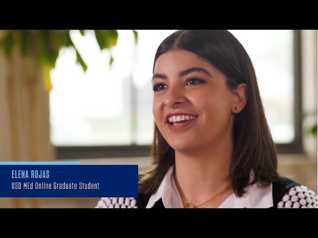 USD MEd Online Student Testimonial: Elena Rojas