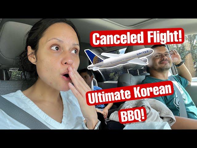 They canceled our flight! | Ultimate Korean BBQ | H Mart in Cary, NC