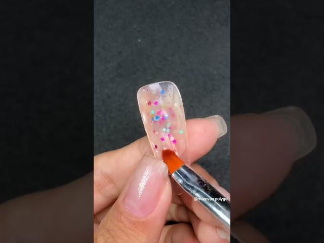 Master the Art of Mix Polygel Nails with Easy Tips! #polygelnails #mix