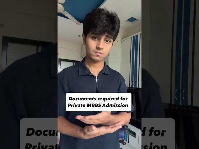 DOCUMENTS FOR PRIVATE MBBS ADMISSION #neet #mbbs #aiims #doctor #biology #student #manipal #dypatil