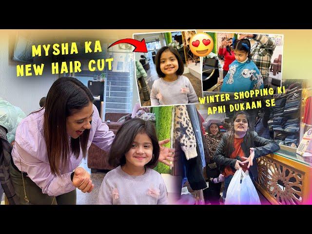 Myshu New hair cut ‍️ || Ghar ki dukaan se ki winter shopping ️ || family vlog 