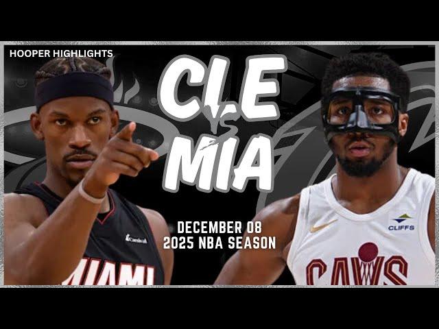 Cleveland Cavaliers vs Miami Heat Full Game Highlights | Dec 8 | 2025 NBA Season