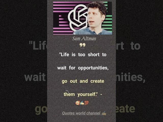 Quote of  Chat GPT|Sam Altman GPT quote#shorts,#chatgpt.