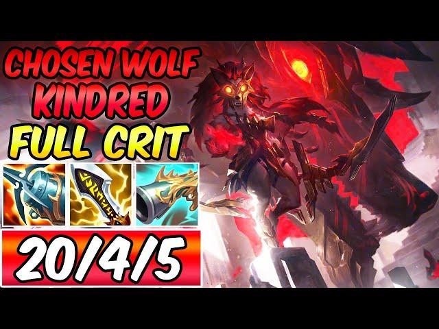 CHOSEN OF THE WOLF KINDRED FULL CRIT | Best Build & Runes for Kindred Jungle | League of Legends