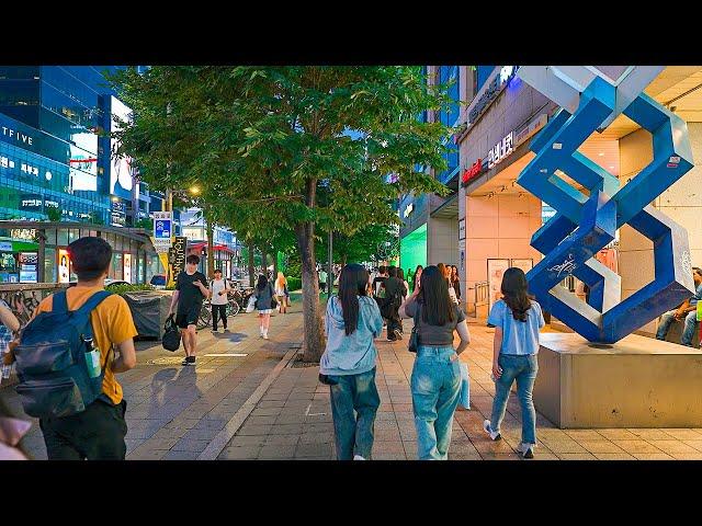 Seoul Night Walk From Hongdae to Mangwon-dong Street | Korea Nightlife 4K HDR