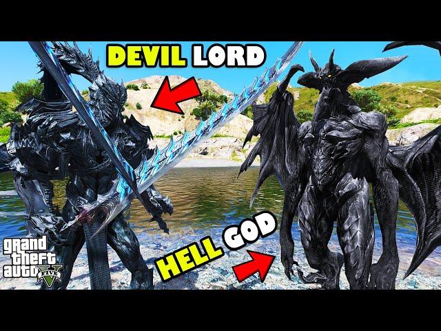 Franklin Found DEVIL LORD To Finish HELL GOD in GTA 5 | SHINCHAN and CHOP