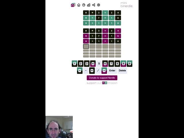 2 puzzles at once! Mini 'maths Wordle' (Binerdle) puzzle for 27 Mar 23