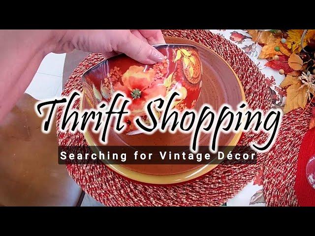 Thrift Shopping for Fall Vintage Treasures