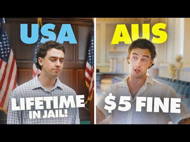 Criminals in USA vs Australia…