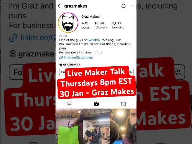 Live Maker Talk guest introduction for Graz Makes #workshop #metalworking #maker