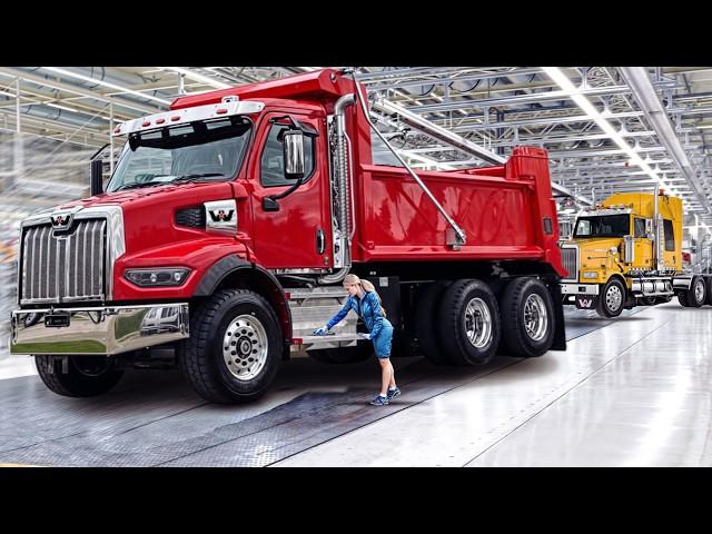 How they Build Gigantic American Trucks: Western Star Trucks Factory & FreightlinerManufacturing