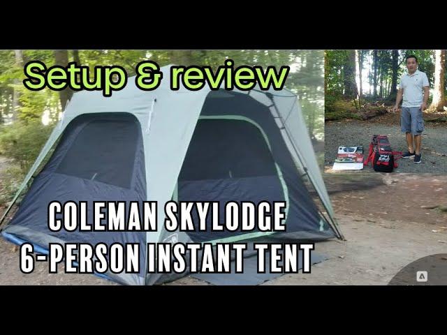 Coleman Skylodge 6 Person Instant Tent, Set up & Review