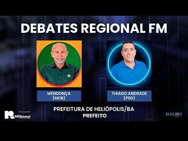 DEBATES DE CANDIDATOS A PREFEITO DE HELIÓPOLIS  02/10/2024