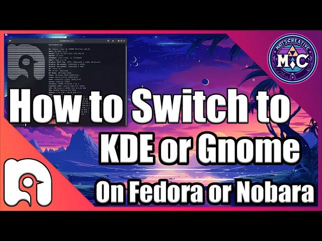 How to Install KDE on Fedora Gnome install and vice versa