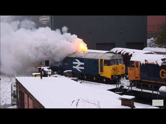 Flamin' 'GLORIOUS' 50033 cold start with flames | 28/12/2020