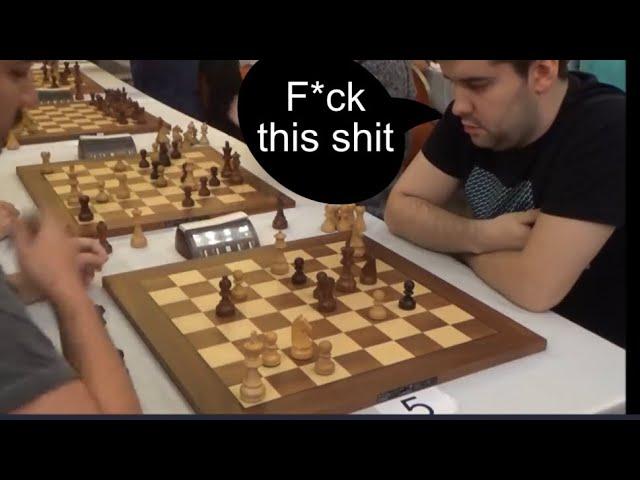 Angry Nepo throws tantrum, scatters opponent’s pieces after losing