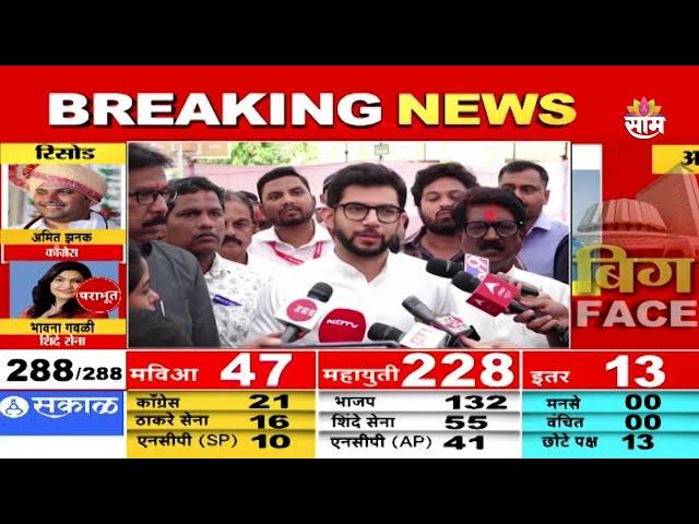 Assembly Election 2024 Results | Aaditya Thackeray यांनी वरळीचा गड राखला |  Marathi | Saam TV