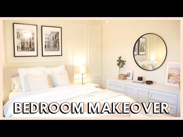 DIY MASTER BEDROOM MAKEOVER ON A BUDGET | bedroom decorating ideas 2022 + master bedroom makeover