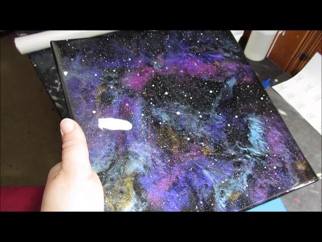 Small Resin Galaxy Pour Art (184)