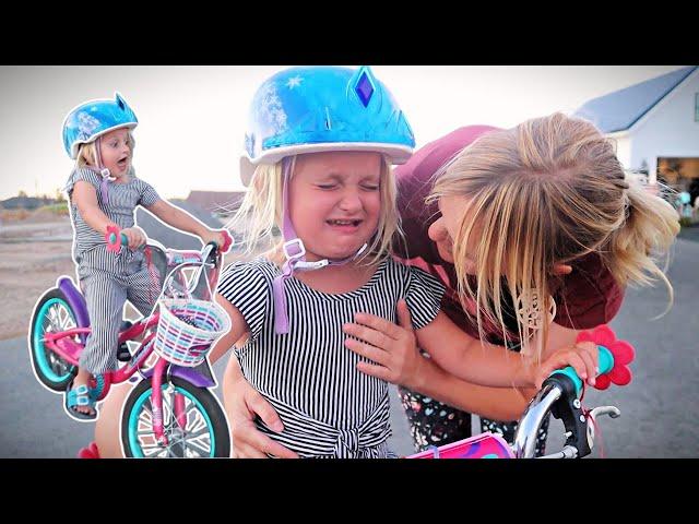 PARKER Learns to RIDE Her BIKE! (No Training Wheels)