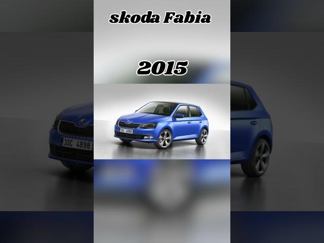 Evolution of skoda Fabia  (2000-2024) #shorts