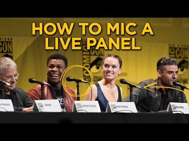 How to Mic a Panel Discussion | Filming a Live Event