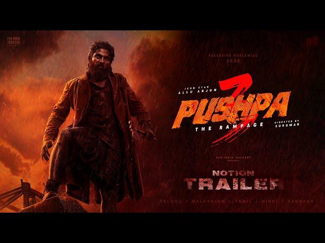 Pushpa 3 - The Rampage Notion Trailer | Allu Arjun | Vijay Deverakonda | Rashmika | Sukumar | PIT