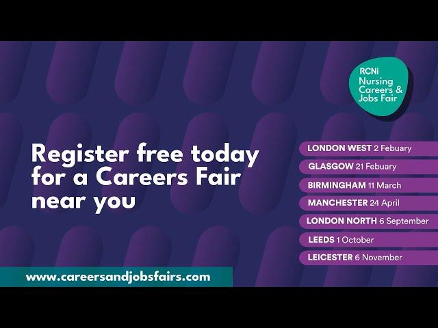 Find your perfect job at an RCNi Nursing Careers and Jobs Fair