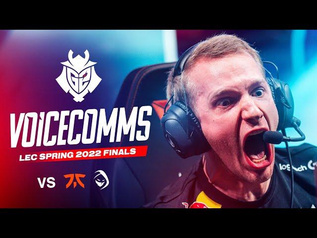 How it sounds to sweep the LEC | LEC 2022 Spring Finals Voicecomms