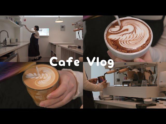 CAFE VLOG ️ Solo Barista working at cafe from open to close  30 Weeks Pregnant