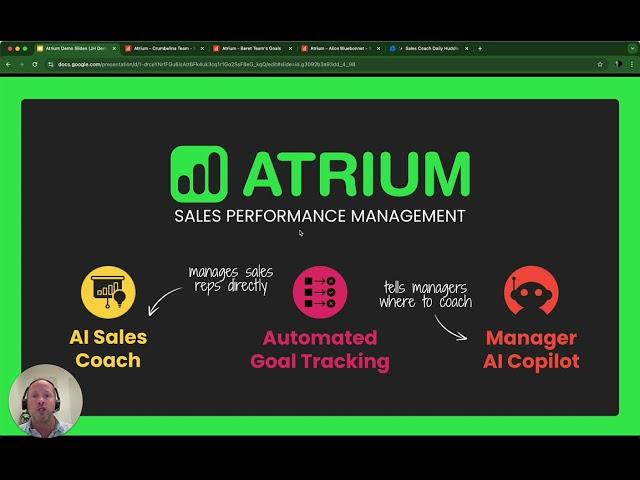 Automate Sales Performance Management for Effective Rep Coaching | Atrium Pitch & Product Tour