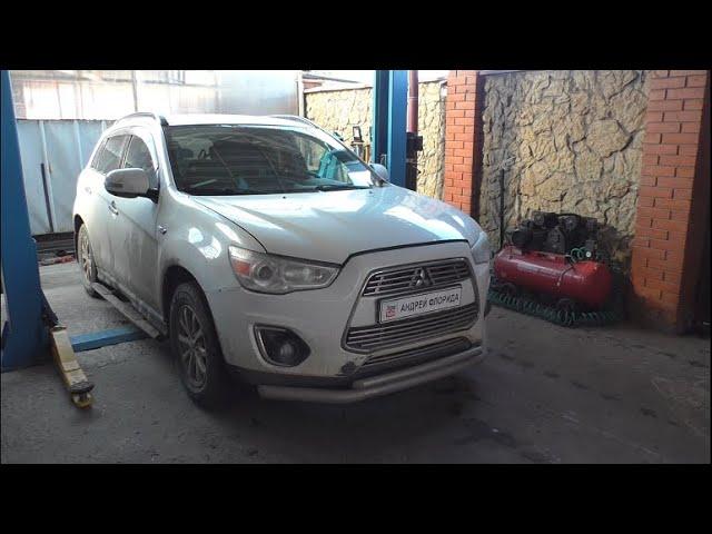 Замена сайлентблоков передних рычагов на Mitsubishi ASX Мицубиси АСХ 1,8 2013 года