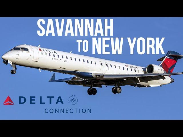 Delta Connection | Savannah to New York onboard the CRJ 900