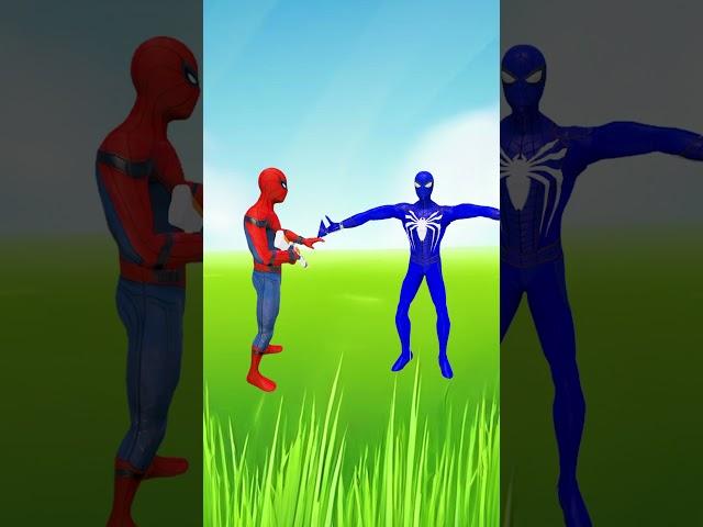 Gegagedigedagedago blue spiderman iron man  ️