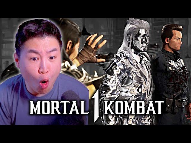 MORTAL KOMBAT 1 - OFFICIAL T-1000 GAMEPLAY TRAILER!! [REACTION]