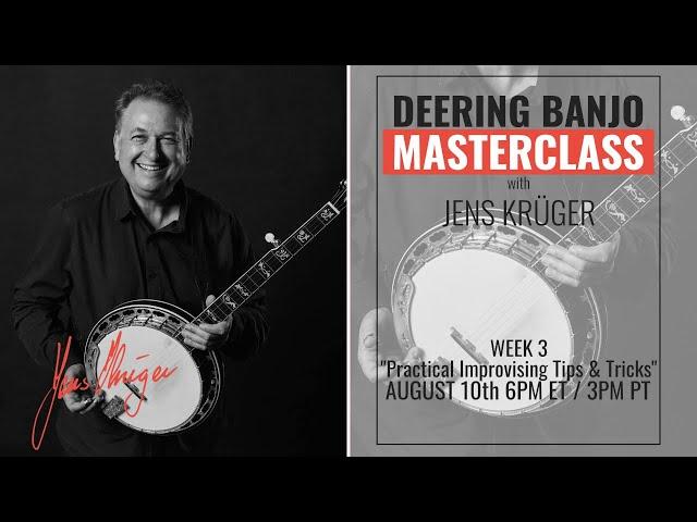 5 String Banjo Improvising Tips & Tricks | Deering Banjo Masterclass with Jens Kruger