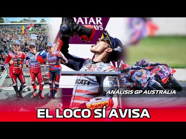 MARC MÁRQUEZ, EL LOCO QUE SÍ AVISA. JORGE MARTÍN EN MODO CAMPEÓN | GP AUSTRALIA 2024