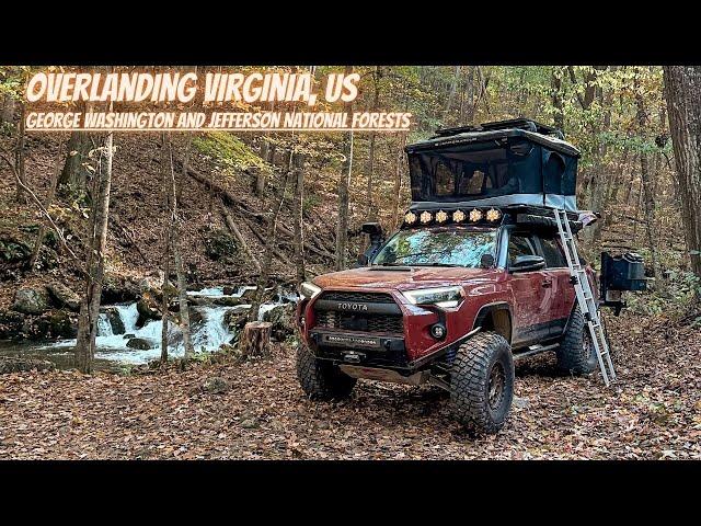 OVERLANDING VIRGINIA / GEORGE WASHINGTON & JEFFERSON NATIONAL FORESTS / CAMPING AT WATERFALLS