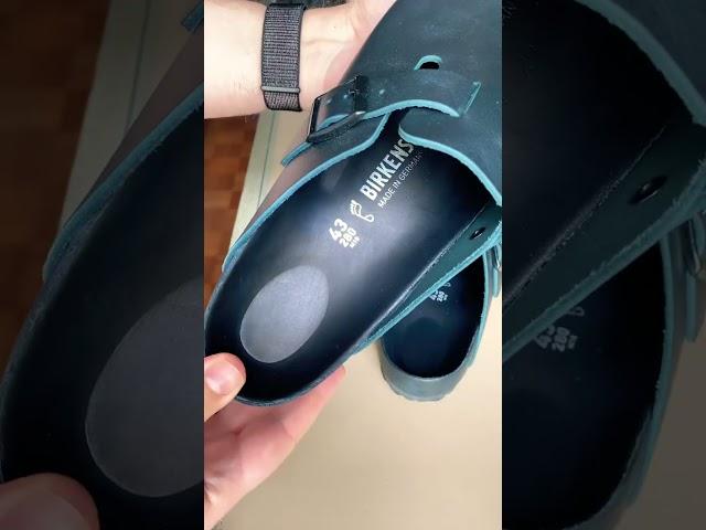 A little TOO plasticky for my taste - #birkenstock #boston #leather #clog #birkenstockboston