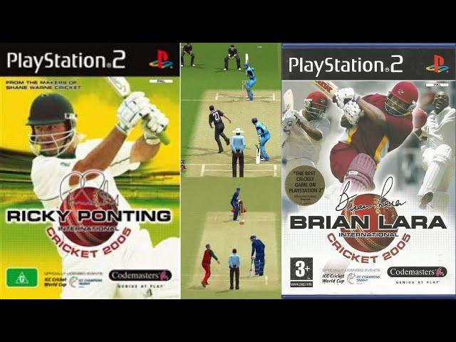 Ricky Ponting International Cricket 2005 (PS2) Double Wicket Ponting+Tendulkar Vs Flintoff+Kallis