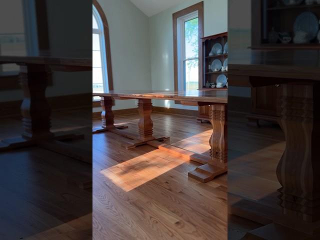 Giant, Farmhouse, Trestle Table!! #woodworking #jesuswasacarpenter