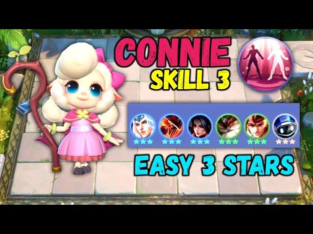 CONNIE Skill 3 BUFFED | NEW UPDATE | Easy 3 Stars Heroes | Magic Chess