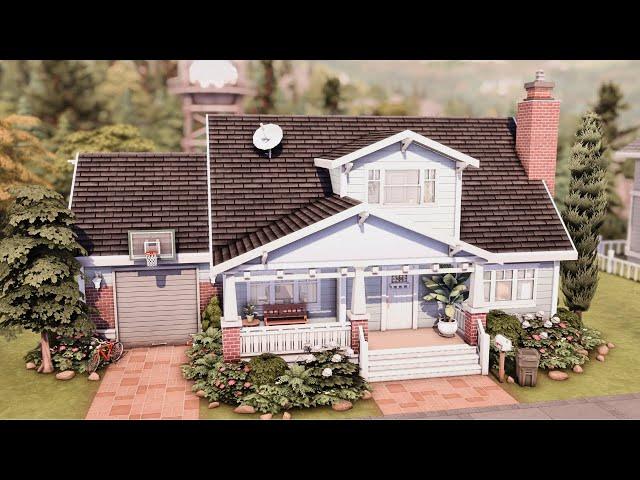 SMALL FAMILY HOUSE  The Sims 4 Speed Build | No CC