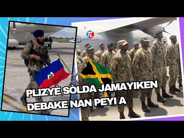 Flash! Plizyè sòlda Jamaican  ak Belize  fenk debake nan peyi a, vin ede dechouke gang yo