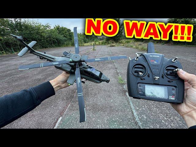 Smart RC Apache Helicopter can do 2 special tricks